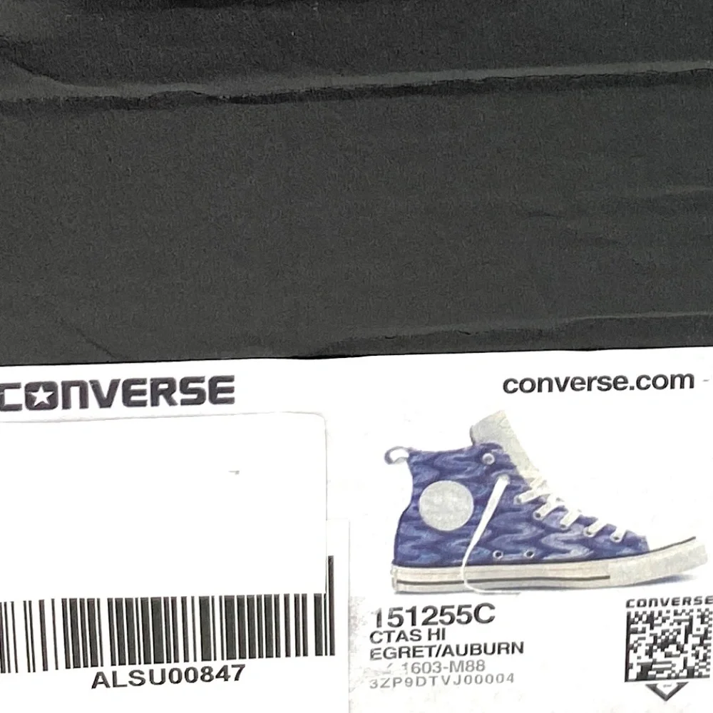 Converse Missoni Chuck Taylor High Top Auburn Egret  Men Canvas Sneakers 151255C - Picture 8 of 9